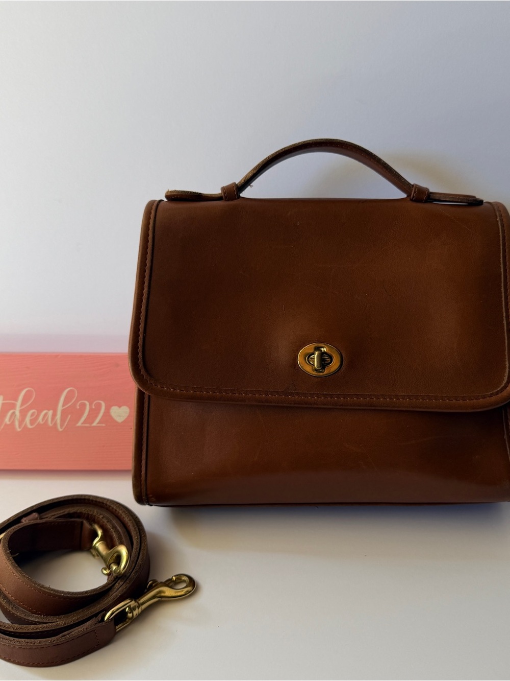 Vintage Coach court bag
